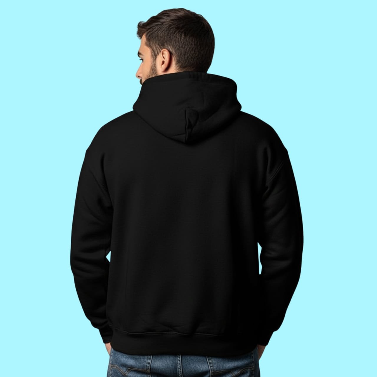 MENS BLACK HOODIE