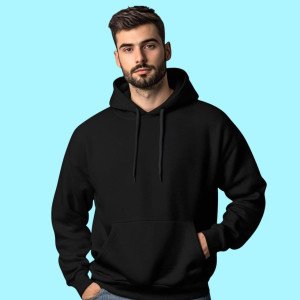 MENS BLACK HOODIE
